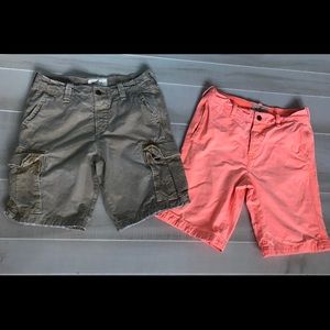 Hollister Casual Shorts Size 31 Lot of 2 Shorts
